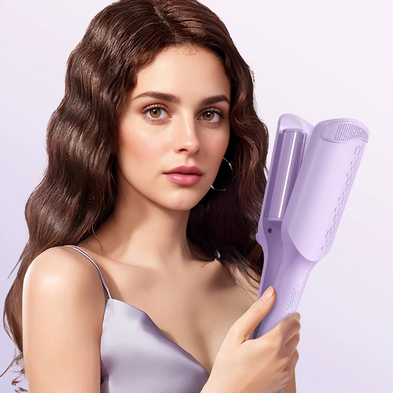 

32MM Electric Curling Iron Automatic Lambswool Curling Tool Long Lasting Styling French Styling Rotating Anti-Flame Design