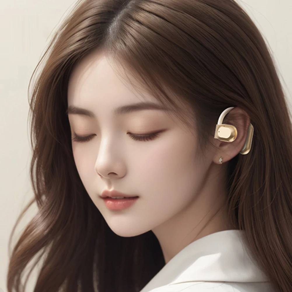 Real Time AI Translator Earbuds Bluetooth-Compatible 5.4 Ear Hook Smart Voice Translator Translator Headset for Business Travel