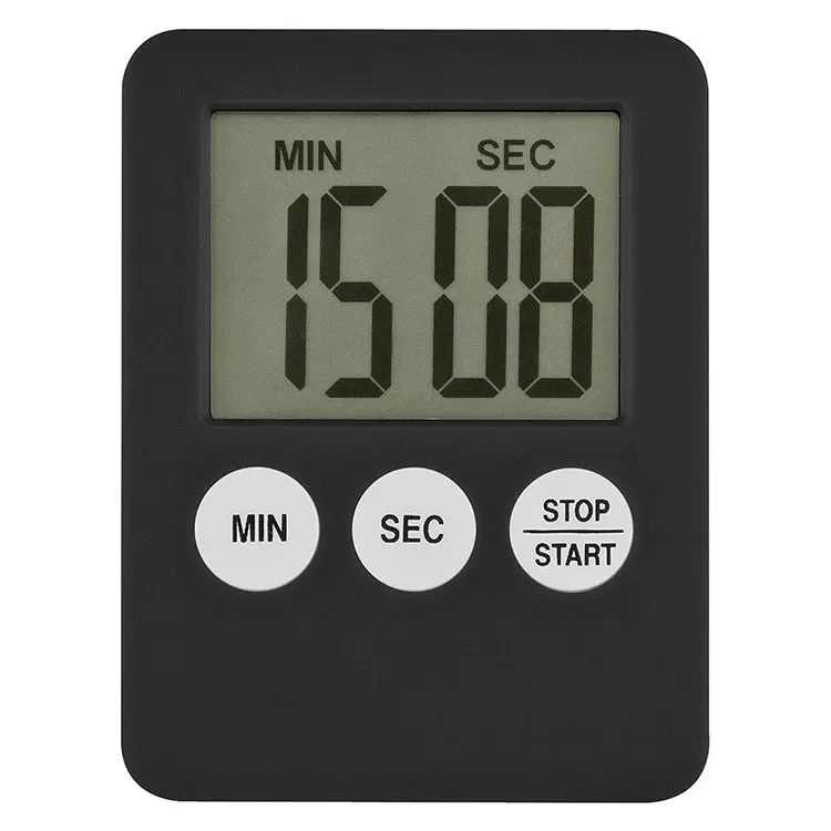 Hot Sale 4 Colors Super Thin LCD Digital Screen Kitchen Timer Square Cooking Count Up Countdown Alarm Magnet Clock Tools Gadgets