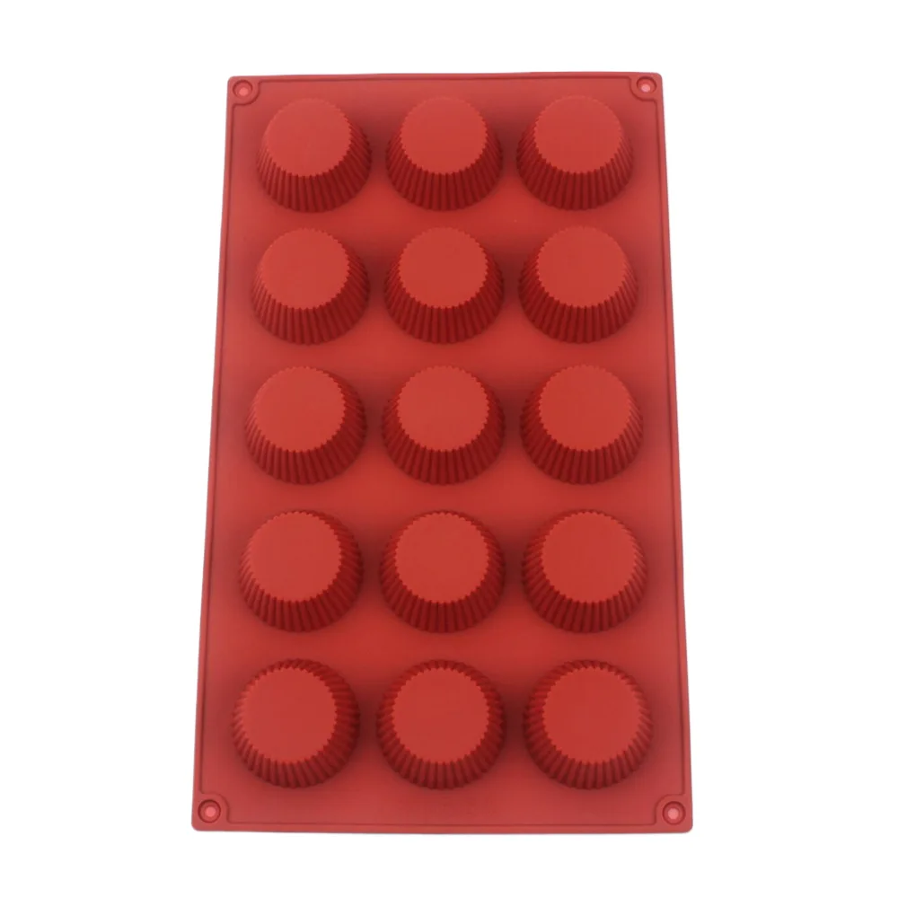 Moule à Muffin rond en Silicone à 15 trous, moule à gâteau, Mousse au chocolat, Dessert, gelée, Pudding, décoration de gâteau, outils de cuisson, nouvel arrivage