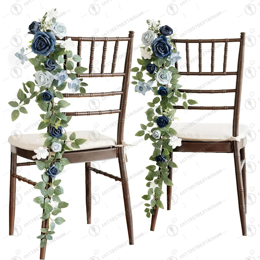 

New wedding aisle bench wreaths, including Halloween, Thanksgiving, Easter, and Mother's Day reception