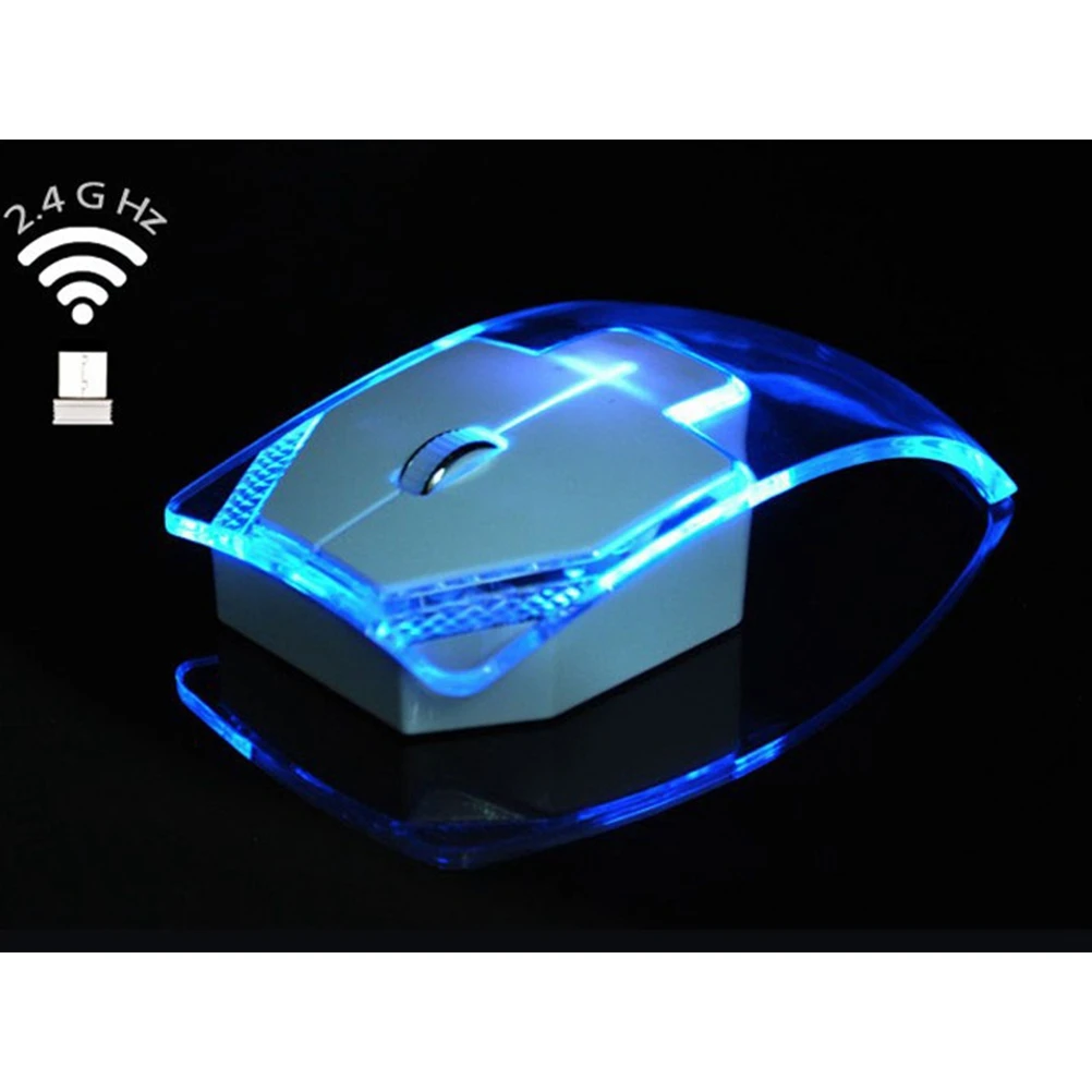 

Ergonomic Design 24G Wireless Mouse For Gaming Up To 10 Meters Distance Plug And Play Game Mouse With Transparent Illumination