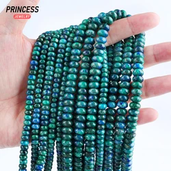 A++ Natural Chrysocolla Lapis Lazuli 5*8mm Rondelle Beads for Jewelry Making Bracelet Necklace Stone Beads DIY Accessories