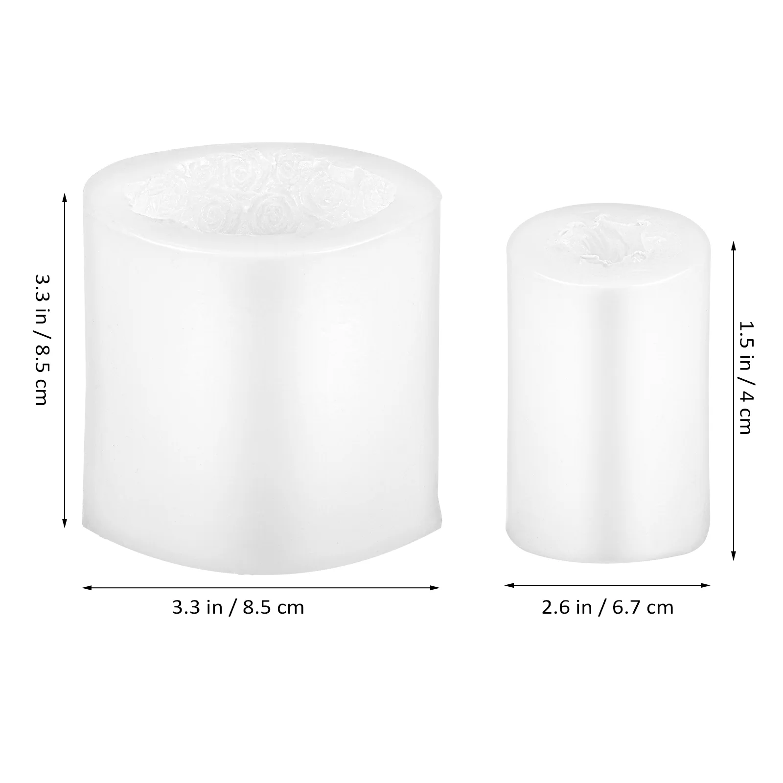 2 Pcs Fragrance Mold Decor Letter Molds for Chocolate Silica Gel Candles Fondant Moulds