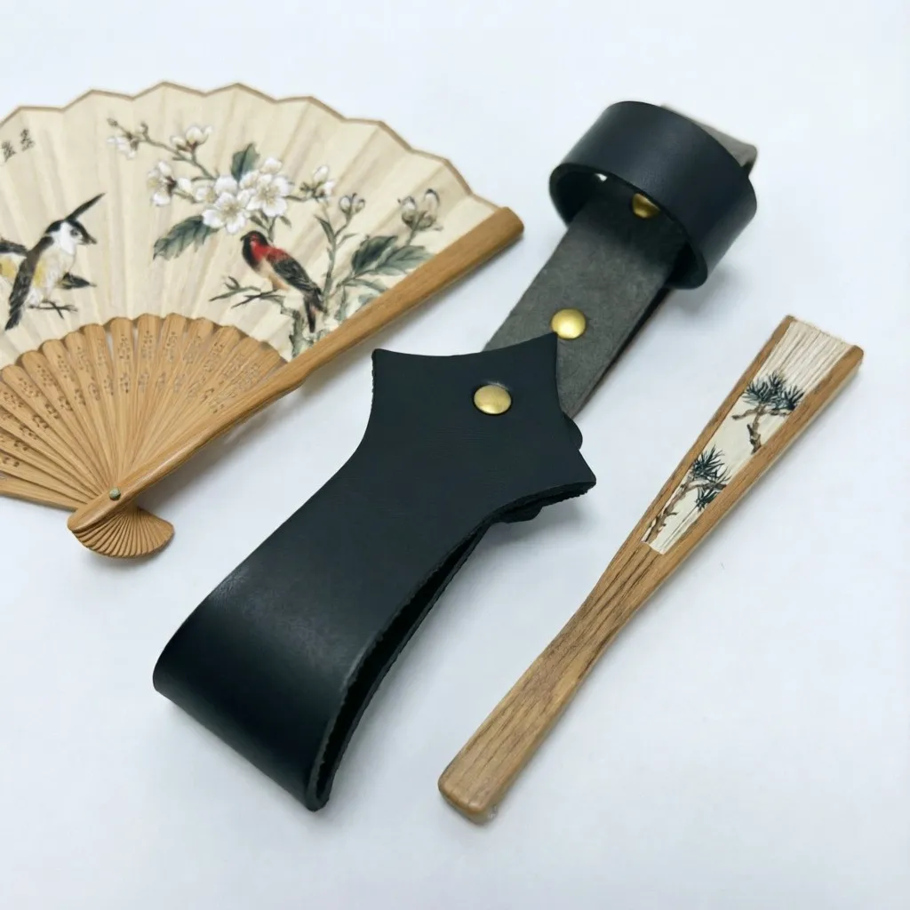 Estuche para abanico de piel sint&eacute;tica, adecuado para abanicos de mano, perfecto para vacaciones, bailes de graduaci&oacute;n, uso diario, moda victoriana o disfraces