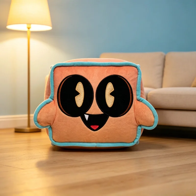 New Arrival Little Geo Plush Toy, Creative Game Merchandise Cute Square Stuffed Plush Doll