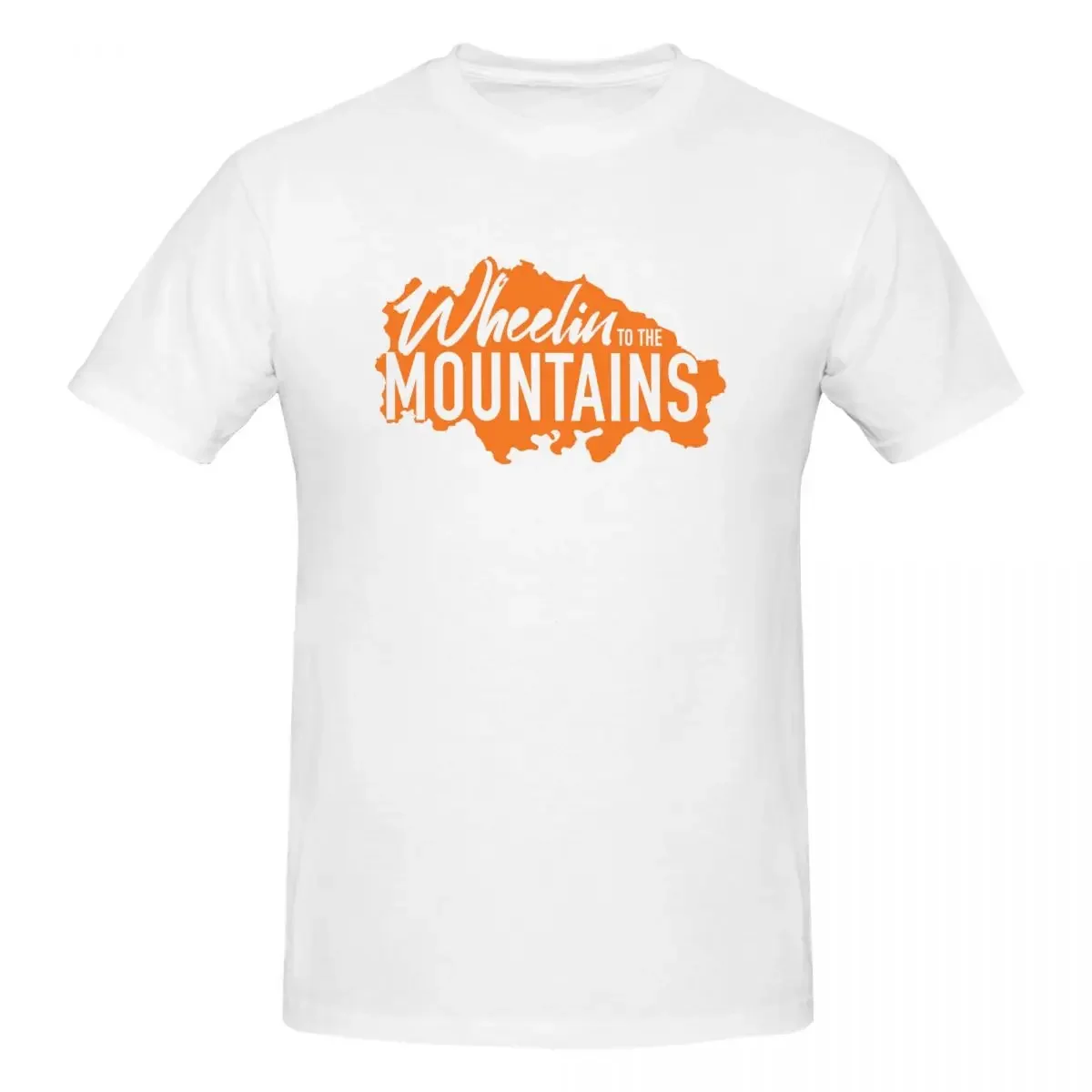 Wheelin To The Mountains 100% Cotton T-shirt Male Oversized T Shirts Men Round Neck Short Sleeve S-6XL