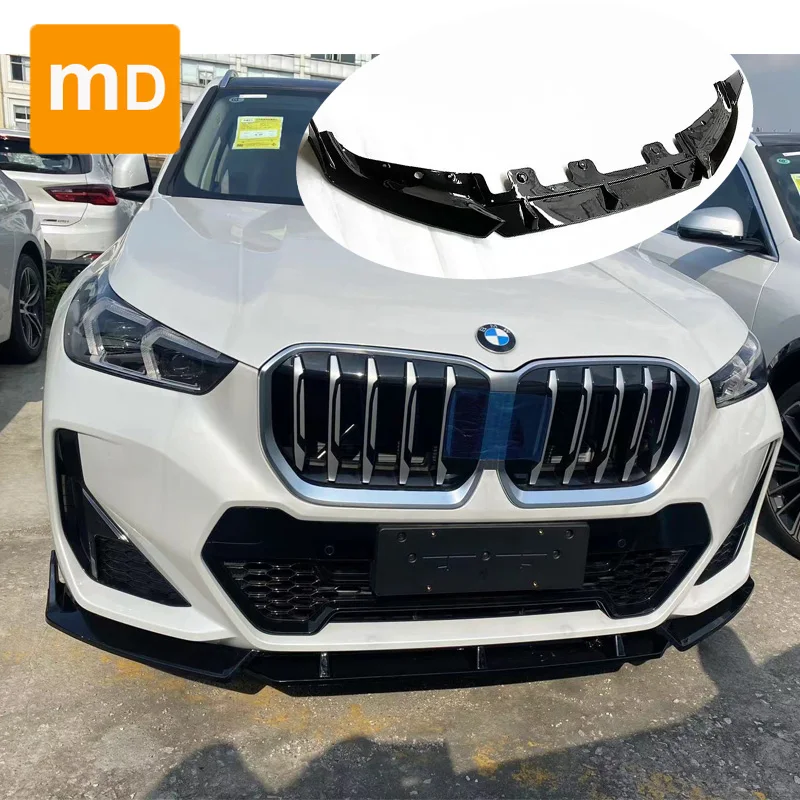 

Black Lower Lip Front Bumper Protect Front Skirt Spoiler For BMW X1 U11 2022+ Body Kit Splitter Trim Accessories Protection