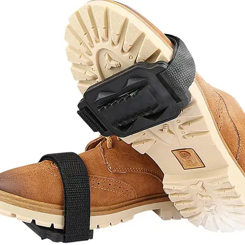 아이젠 미끄럼 방지 눈 견인 클리트, 가벼운 무게추 얼음 클리트, 야외 낚시 하이킹용 눈 견인 클리트 