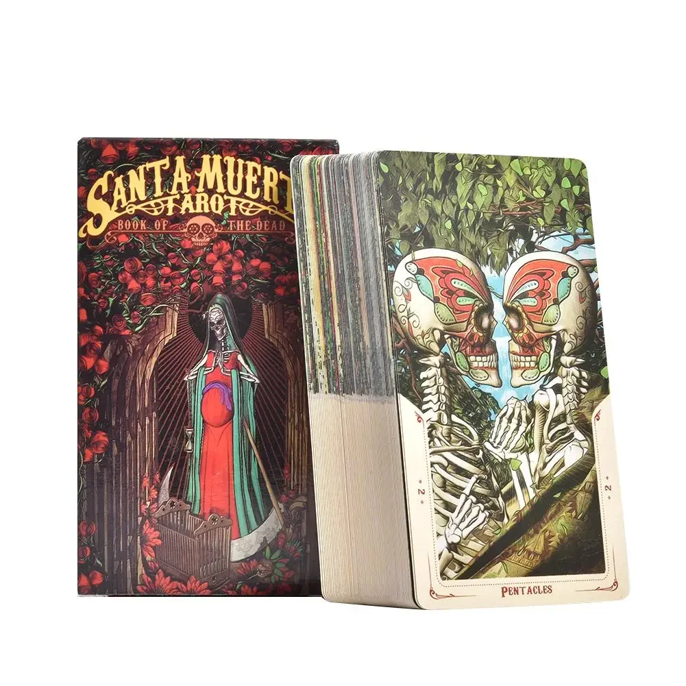 

Fast Ship Santa Muerte Tarot Cards 78 Sheets Borad games tarot deck Oracle Cards Game PDF Guidebook