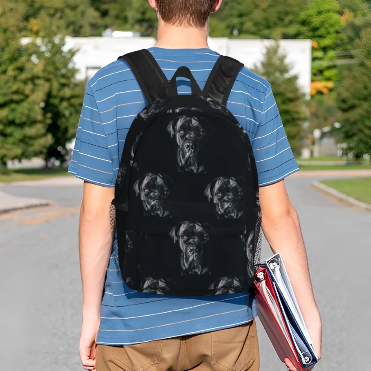 The Art Of Dog Cane Corso - Italian Mastiff Backpack Student BookBag Boys Girls School Bag Laptop Shoulder Bags
