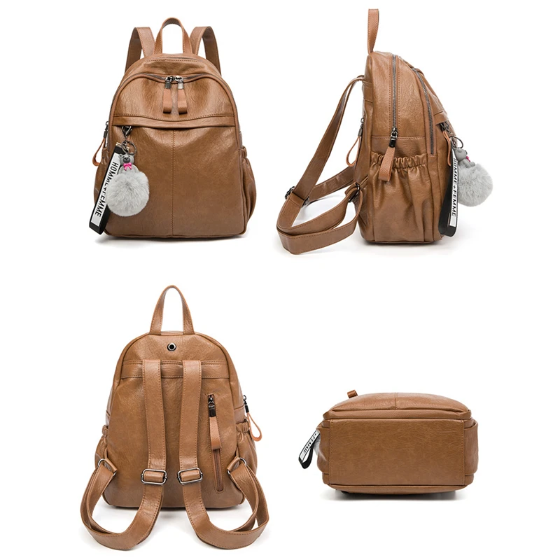 Echt leder Rucksäcke für Frauen Rindsleder hohe Kapazität wasserdichten Rucksack trend ige Frauen taschen Mädchen Reise Schult aschen