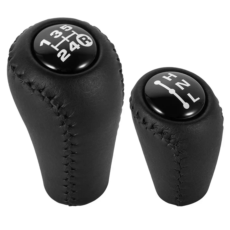 Gear Shift Knob 5 Speed Manual Transmission Leather Transfer Gear Shift Fit for Toyota Prado LC120 Land Cruiser Prado 2003-2009