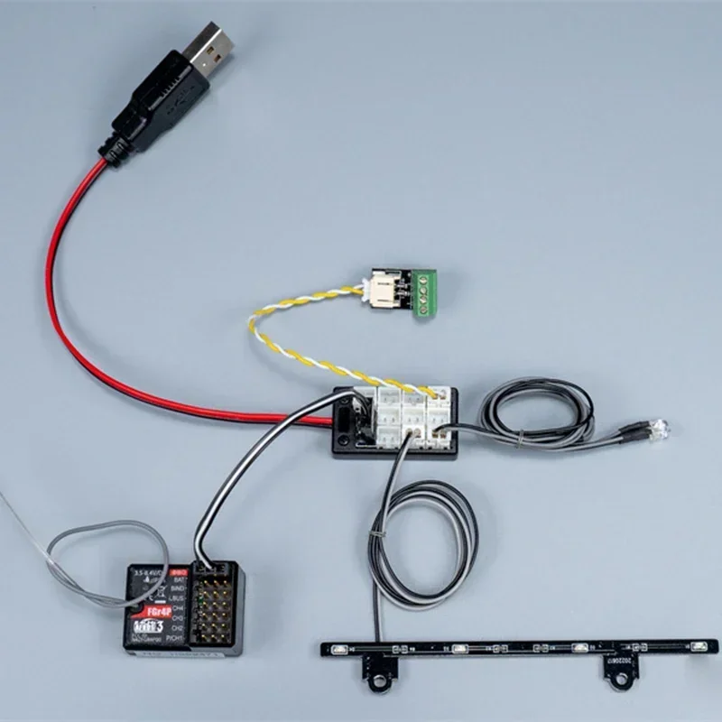 USB To Dupont Cable RC Model PH2.0 Interface Light Set Expansion Board Transfer Module Suitable for Rc Cars Planes Boats