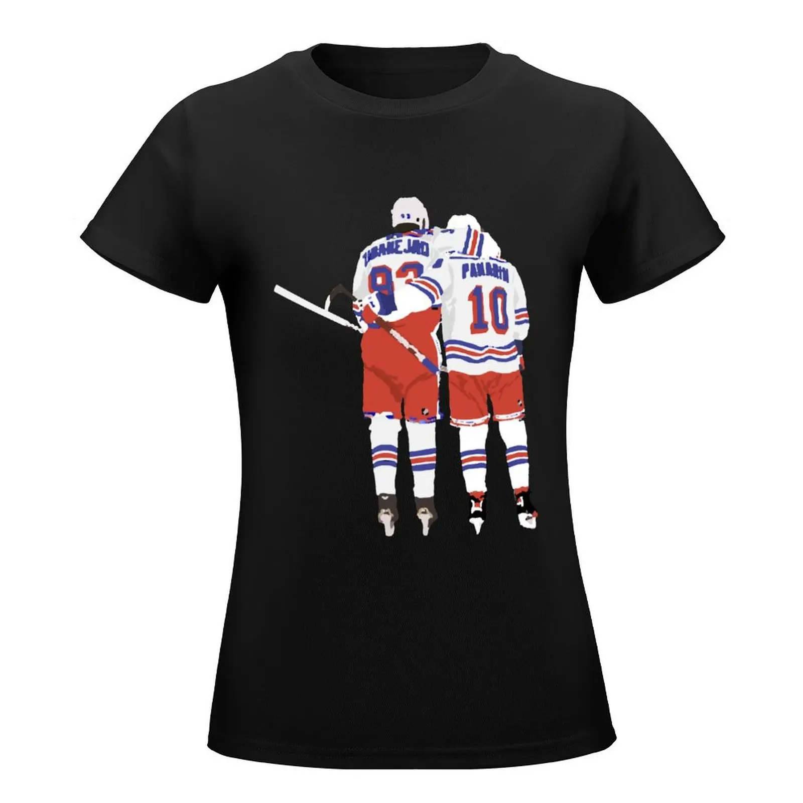 Mika zibanejad and Artemi Panarin T-Shirt customizeds quick-drying animal print shirt for girls Women's tee shirt