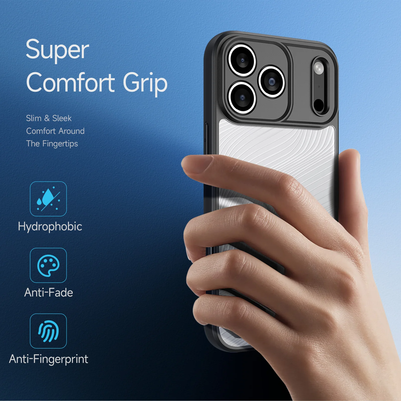 DUX DUCIS  Anti-Drop Phone Case For iPhone 17 Pro Max 17 Pro 17 Plus iPhone Air iphone 17e 16e Back Cover with Flowing Lines