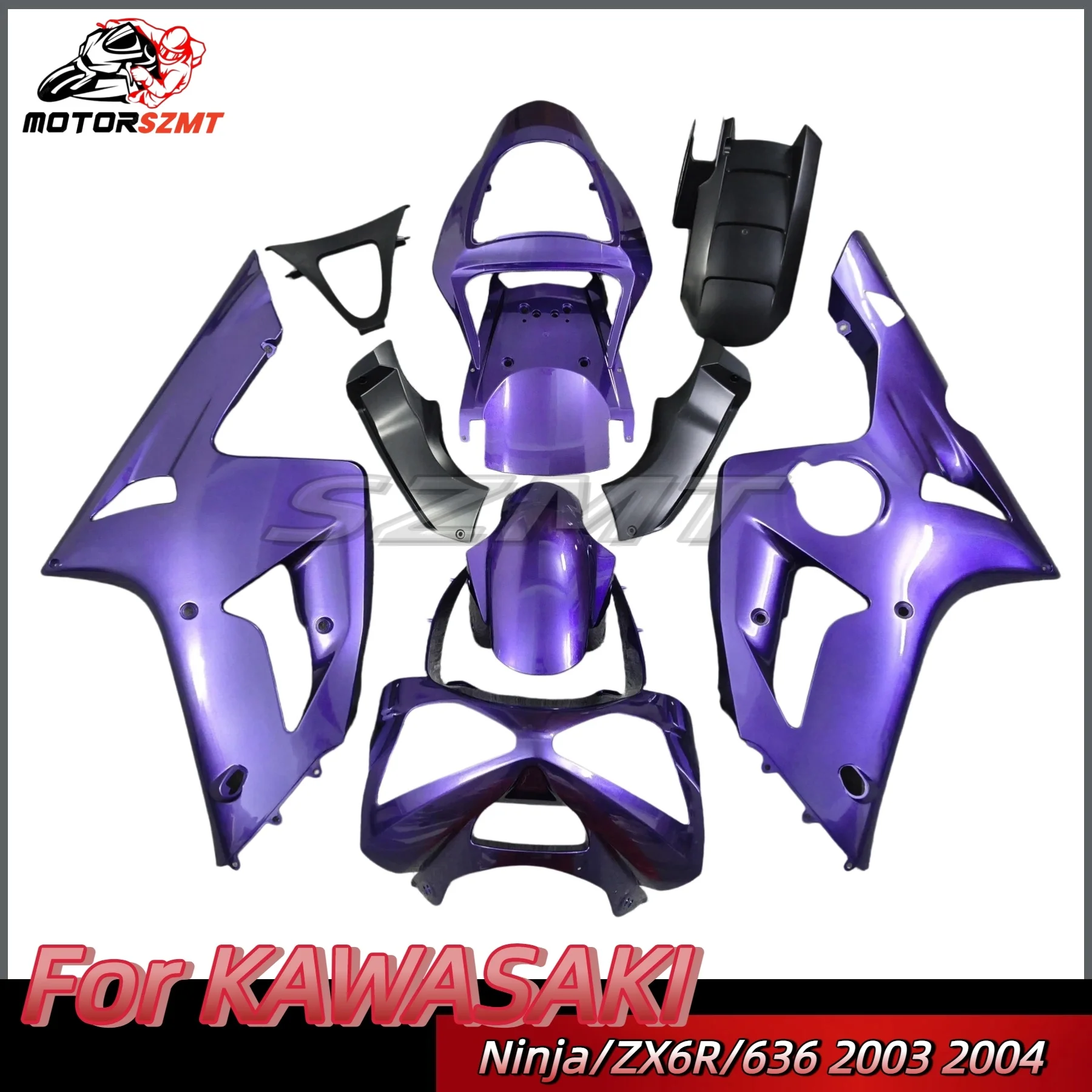 

Plastic whole Motorcycle Fairing kit Fit For KAWASAKI Ninja ZX6R 636 ZX-6R 2003 2004 03 04 Custom full fairings bodywork