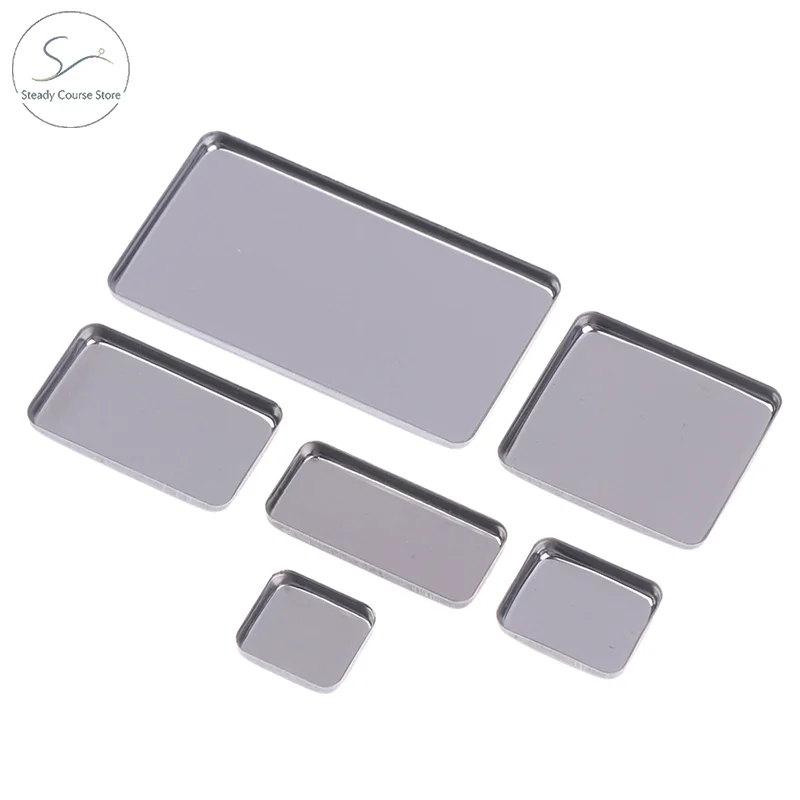 5/10Pcs Empty Square Eyeshadow Tin Pans Metal Makeup Palette Cases for Powder Storage