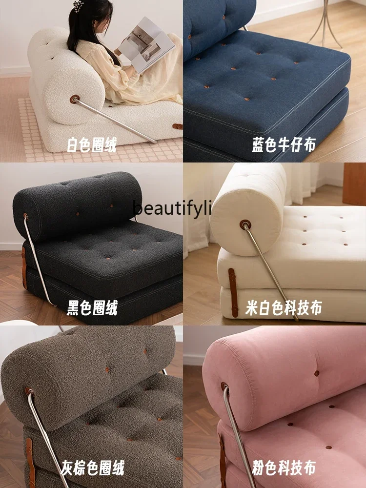 

yj 5 Sofa Module Lazy Sofa Classic Sofa Bed Denim Fabric Retro