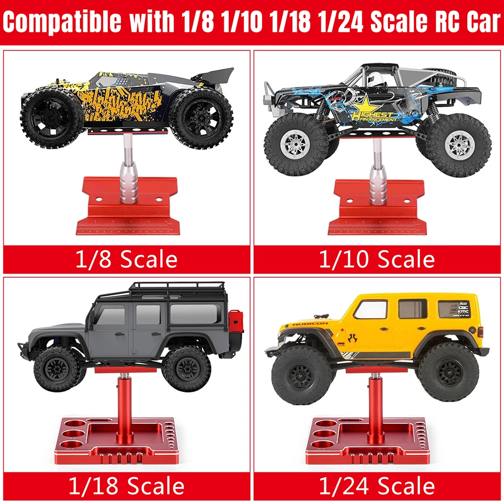 9IMOD RC Car Repair Stand Metal Work Station Platform for 1/8 1/10 1/18 1/24 RC Car
