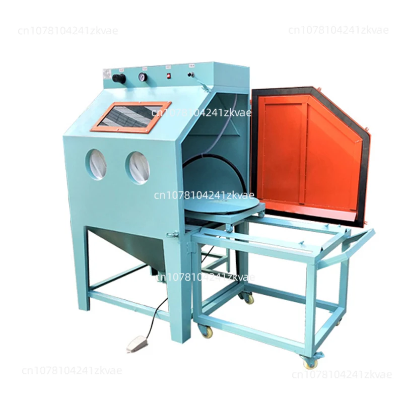 

7.5KW Manual side-opening and front-opening Sandblasting machine,Cabinet Sandblaster Machine