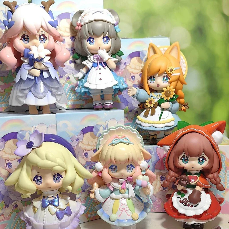 Ninizee New Style The Secret Realm Of Flowers  1pc/6pcs  Cute Toy Action Figure ﻿anime Figures For Girls Gifts