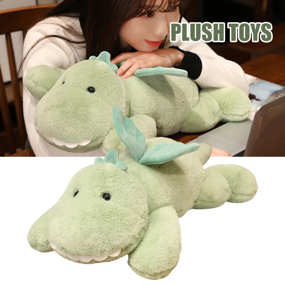 Creative Cartoon Plush Toy Green Dinosaur With Wings Stuffed Doll Kids Gifts