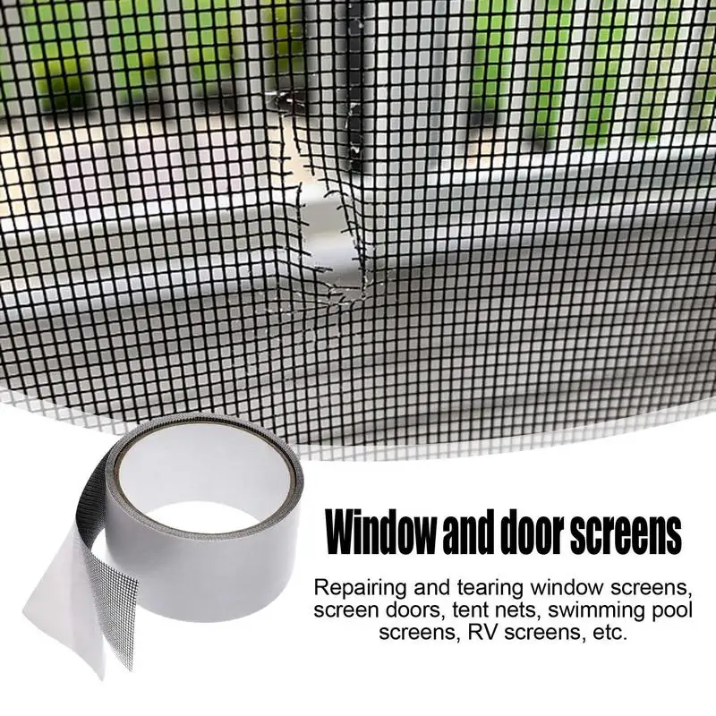 Window Screen Repair Kit Adhesive Window Screen Door Mesh Repair Kit Tape Fiberglass Repair Kit Door Screen Repair Kit For