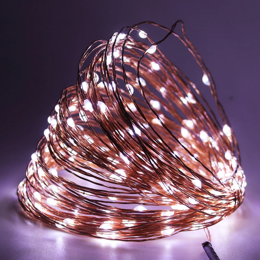 Christmas LED String Light DC 12V Copper Wire Fairy Light Holiday Outdoor Xmas Lamp with Switch EU/UK/AU/US Power Plug