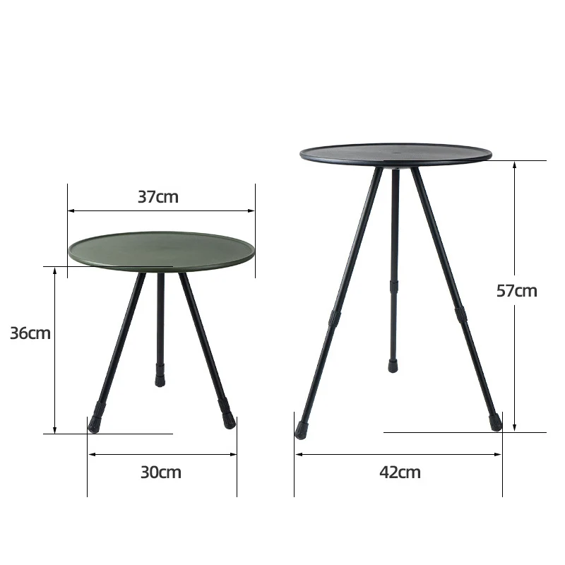 Outdoor Folding Small Round Table, Camping Portable Lifting Table, Simple Picnic Table, Garden Coffee Table