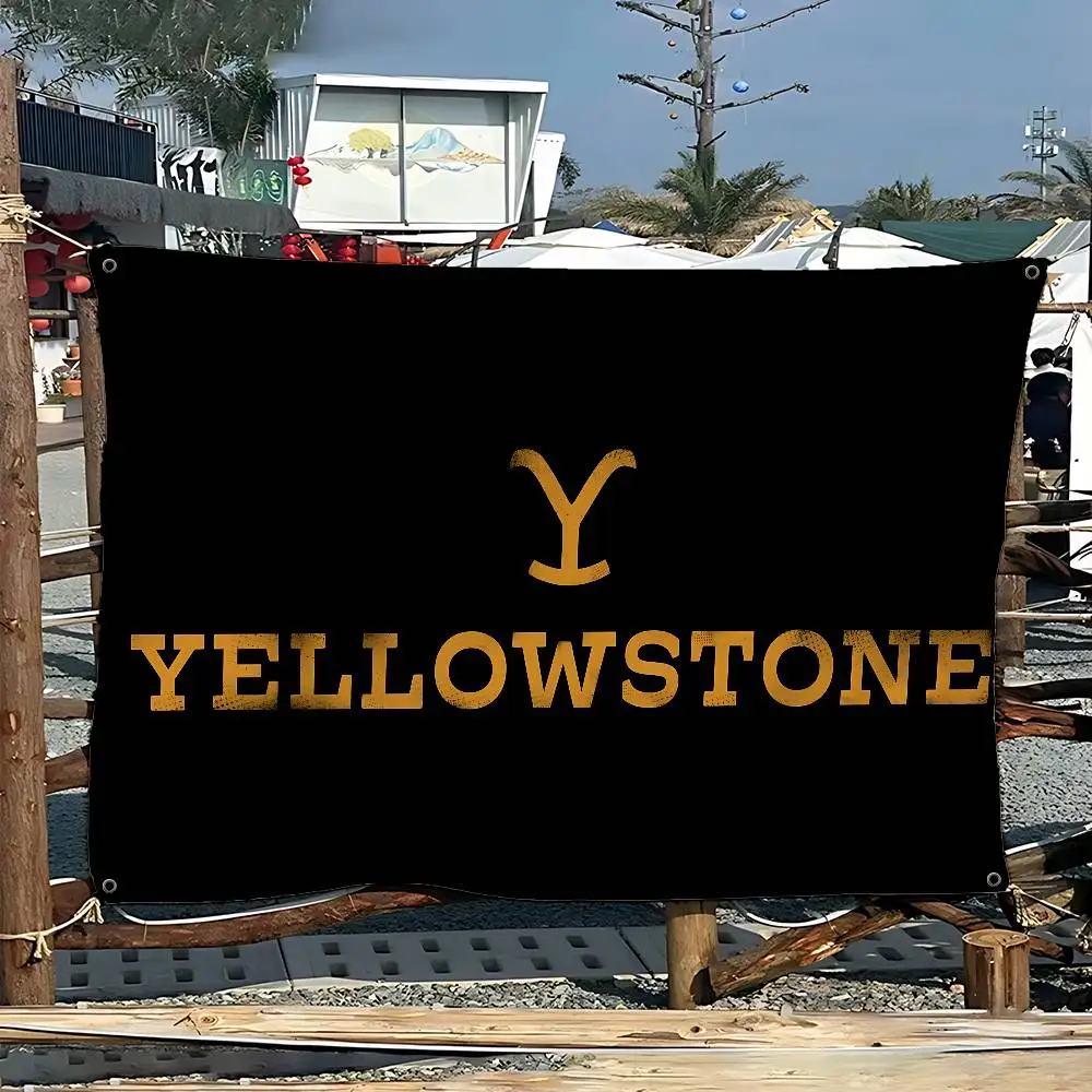 Yellowstone Anime Chart Flag For Living Room Home Dorm Decor Art Home Decor Banner
