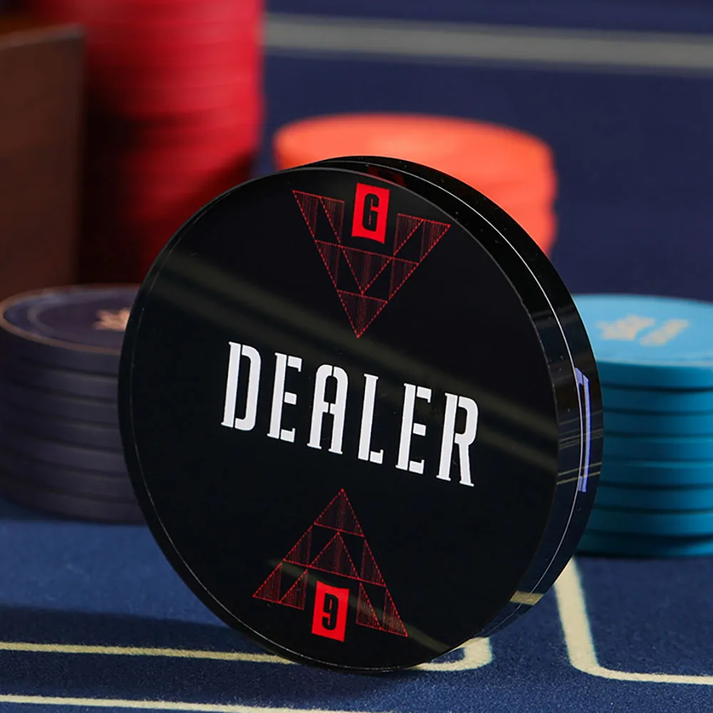 Lüks Poker Satıcısı Düğmesi Kristal Poker Düğmesi Kod SATIŞLAYICI HEPSİ Teksas\'ta Kart Oyunları Poker Geceleri Turnuvaları için Hold\'em