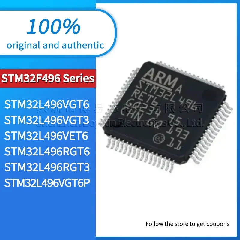 STM32L496VGT6P STM32L496VGT6 STM32L496VGT3 STM32L496VET6 STM32L496RGT3 original e genuíno