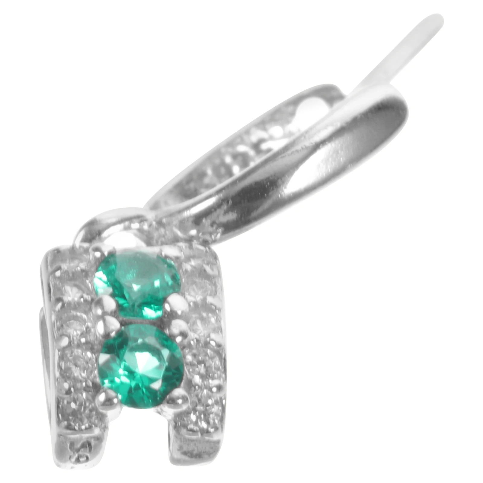 

S925 Pendant Clasp Connector Jade Crystal Necklace Buckle Charm Holder for Jewelry Making Stones Bezels