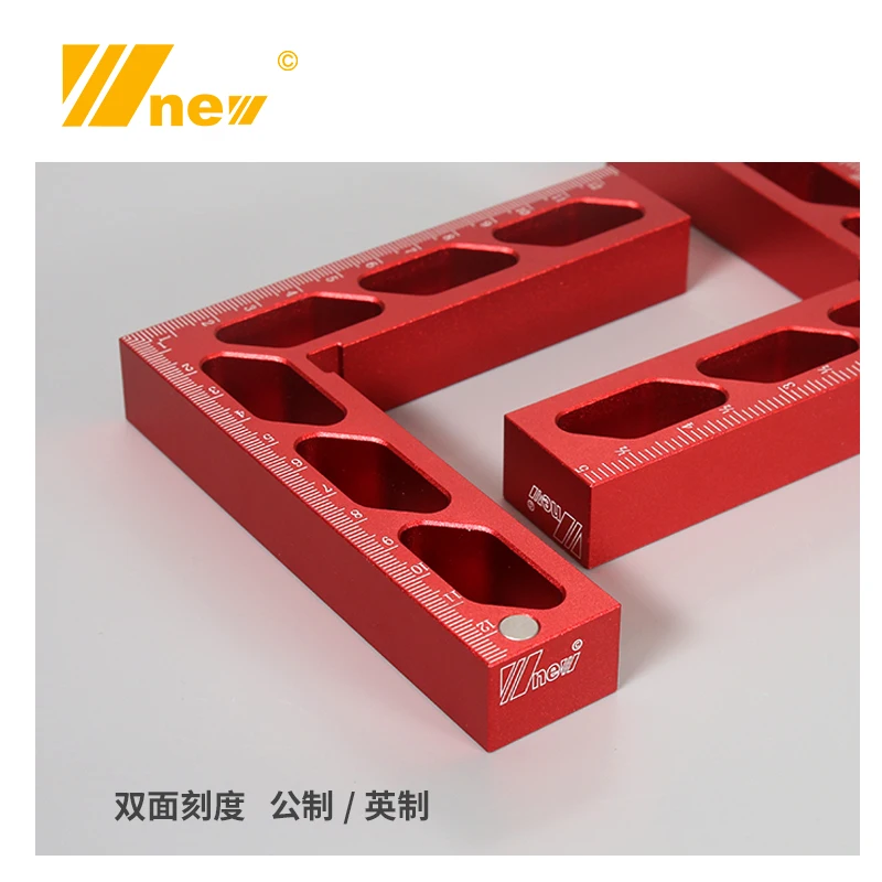 Woodworker square 90°degree standard Verticality saw blade height widen thicken wood endface banddrill bit connectionpositioning