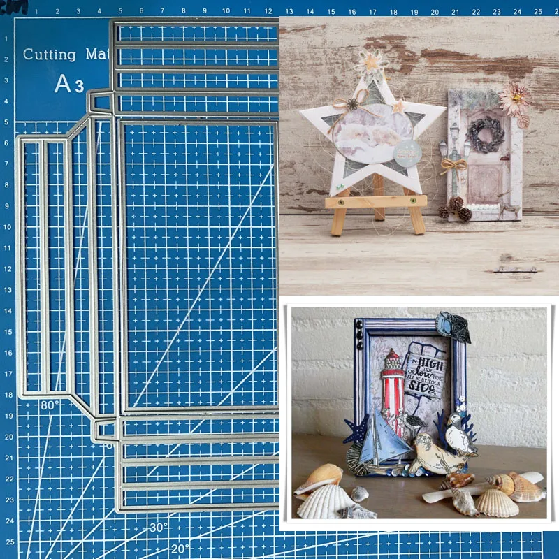 

elska bogini metalowe matryce do wycinania Essentials Frame Box # 7, сделай сам, скрапбукинг, фотоальбом, декоративное тиснение, бумажные карты, поделки