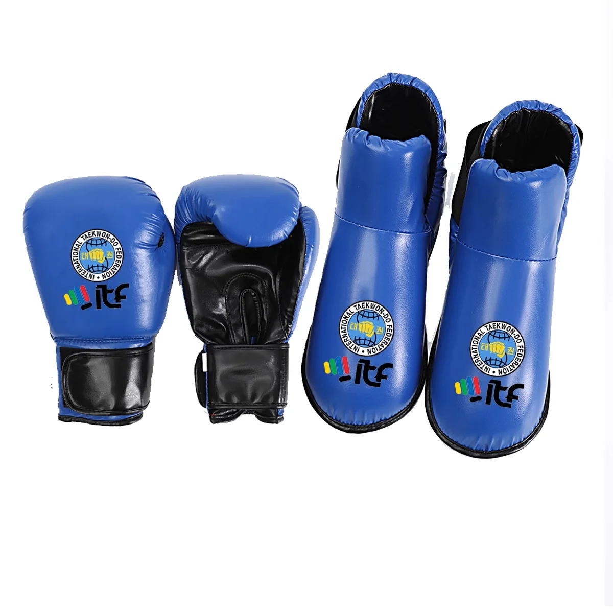 Karate Sparring Taekwondo Hand Fußschutz Set Kickboxen Muay Thai Training Boxhandschuhe Free Fight Kampfsport Fußausrüstung