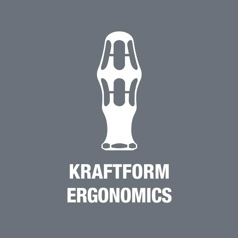 5347777001 Kraftform Plus 160i/168i/6 مجموعة مفكات براغي احترافية معزولة، 6 قطع