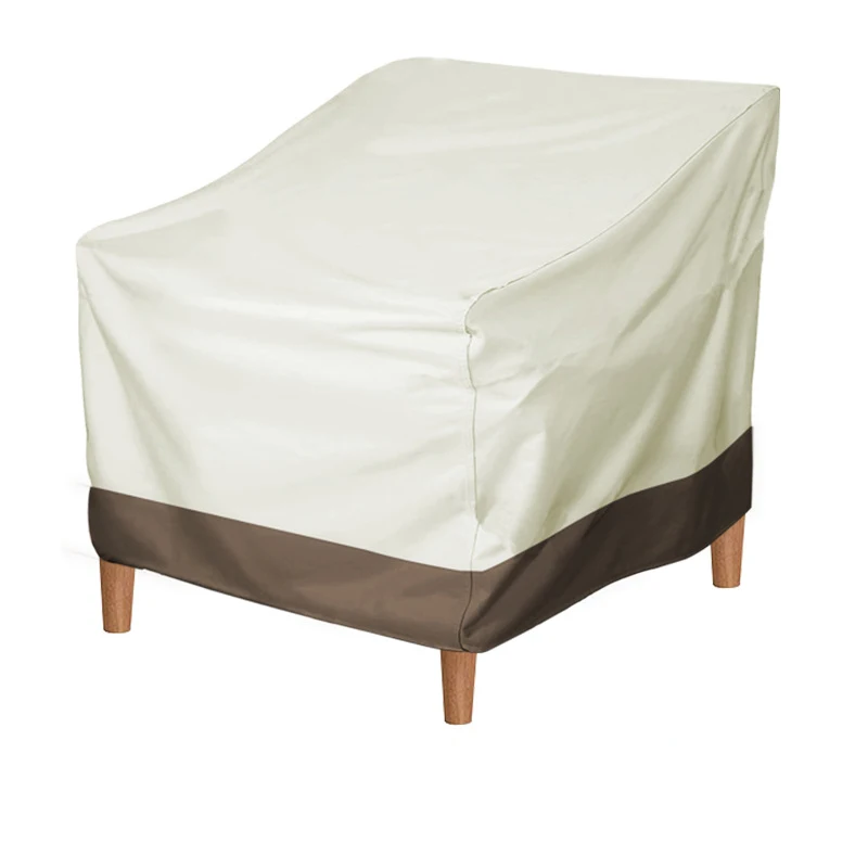 

210D/420D 1-местный чехол для одного дивана на открытом воздухе, водонепроницаемый ветрозащитный чехол для мебели для патио, садовый маленький столик и стулья Dus