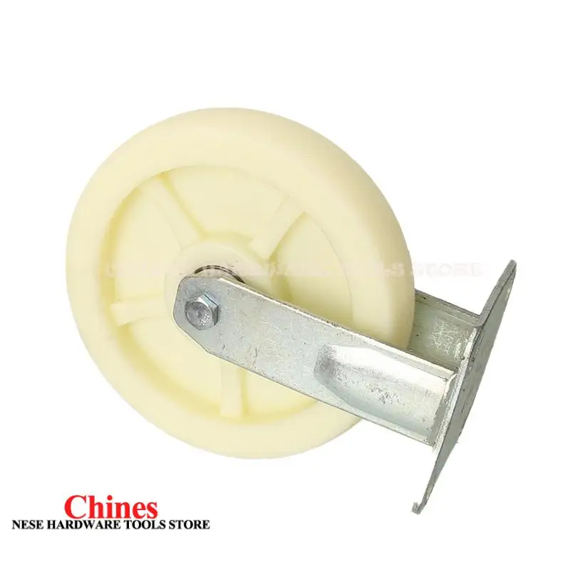 Durable 8-Inch Nylon Fixed Wheel with Stable Orientation Garage No Deviation – Ideal for Kitchen Living Room Applications