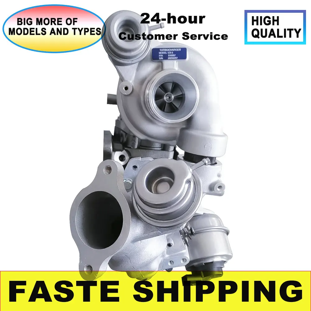 

Twin Complete Turbo charger GT1238Z Full Turbine for Mazda CX-5 SH01 2.2L Passenger 2014 GT1752S 810357 Full Turbocharger 810356