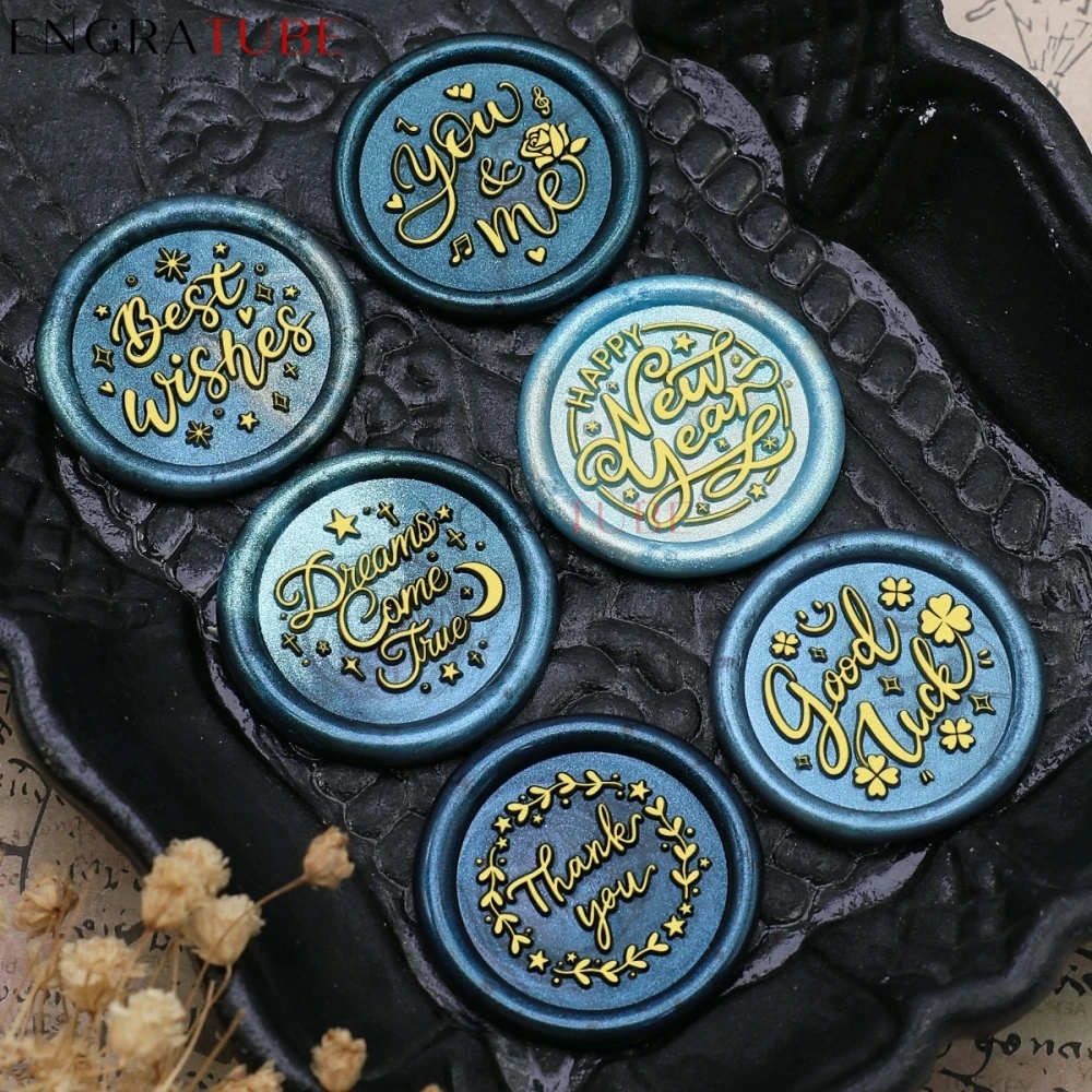 Blessing English Phrases Sealing Wax Stamp Brass Thank You Chinese For Wedding New Year Scrapbooking Surgut Print Wedding Craft