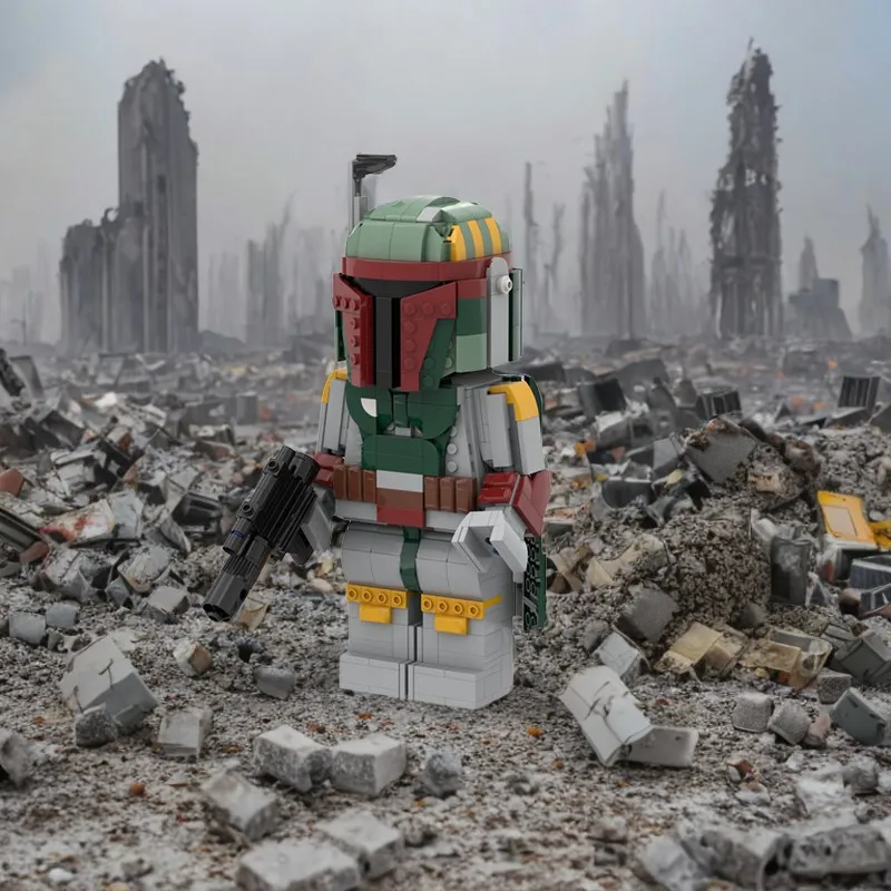 917 Uds. MOC Bounty Hunter Up minifigura a escala minifiguras coleccionables bloques de construcción juguete de Navidad regalo construcción adolescente
