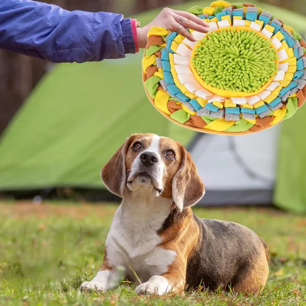 Puppy Snuffle Mat Lollipop Sniffing Training Interactive Dog Toys Dog Enrichment Toys Plush Snuffle Toys Dog Treat Food Mat