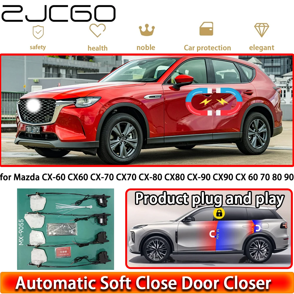 for Mazda CX-60 CX60 CX-70 CX70 CX-80 CX80 CX-90 CX90 CX 60 70 80 90 Soft Close Door Power Closing Latch System Door Easy Close