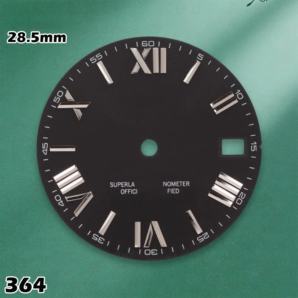 28.5mm S-type Rome Sunray Dial Fit NH35/NH36 Movements Watches for men Watch Modification Accessories Repair Parts