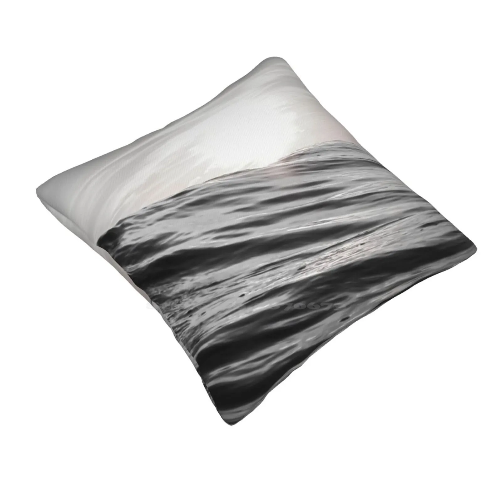 Motion Of Water Pillowslip Pillowcase Water Ocean Sea Wave Motion Nature Smooth Surfing Black And White Zen Relax Calm