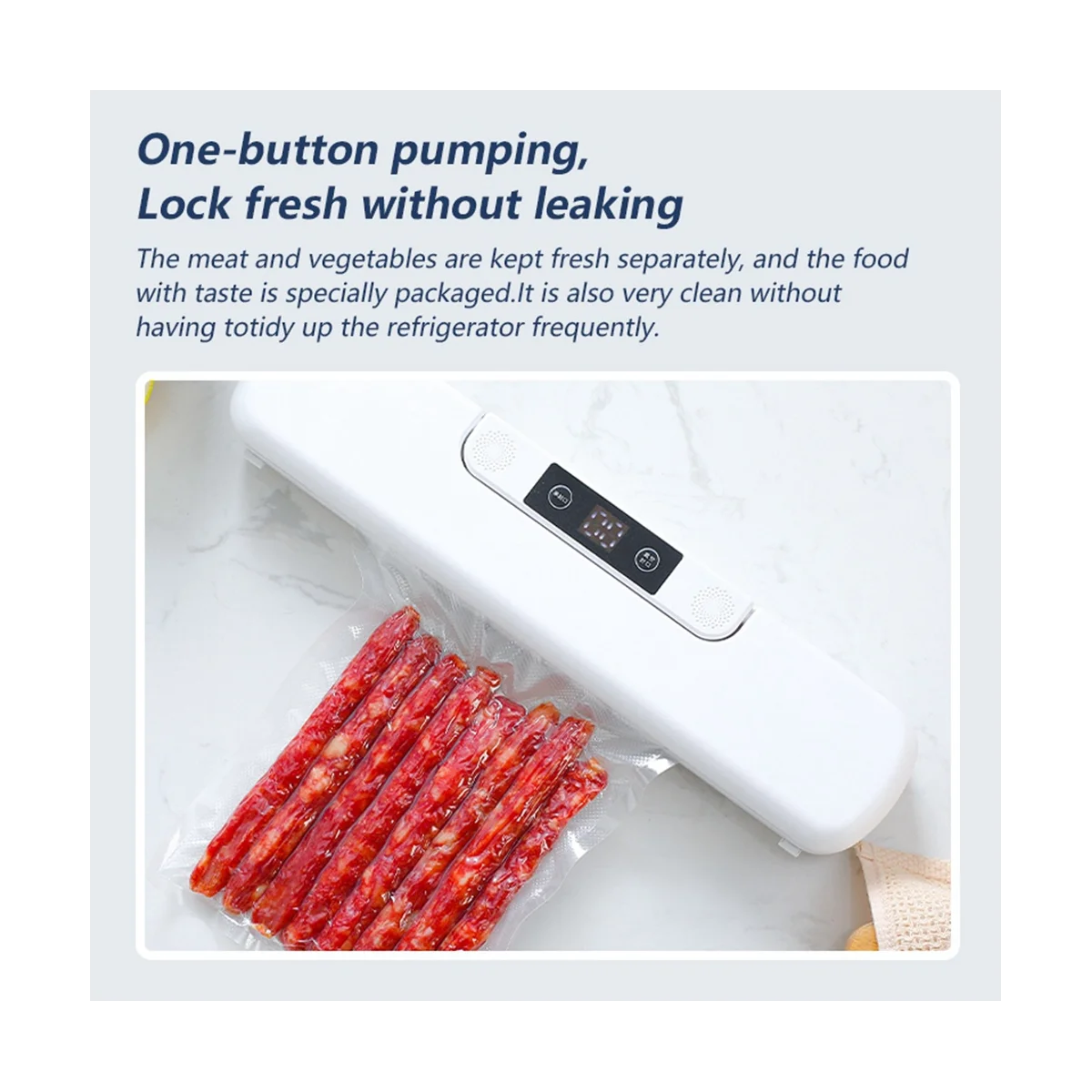 Lebensmittel-Vakuum ier maschine Automatische Haushalts-Vakuum ier verpackungs maschine für Lebensmittel-EU-Stecker