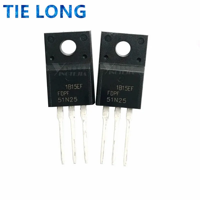5 pçs/lote 51N25 FDPF51N25 51A 250V MOS-N TO-220F