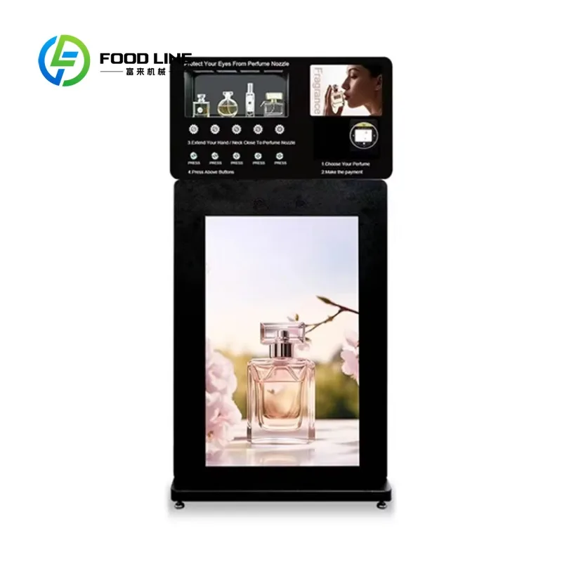 

Custom Standing Touch Screen Perfume Vending Machine Multi-flavor Self Service Fragrance Dispenser Vending Machine MOQ:3pcs
